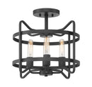 Four Light Semi-Flush Mount<br /><span style="color:#4AB0CE;">Entrega: 4-10 dias en USA</span><br /><span style="color:#4AB0CE;font-size:60%;">PREGUNTE POR ENTREGA EN PANAMA</span><br />Collection: Kent<br />Finish: Matte Black