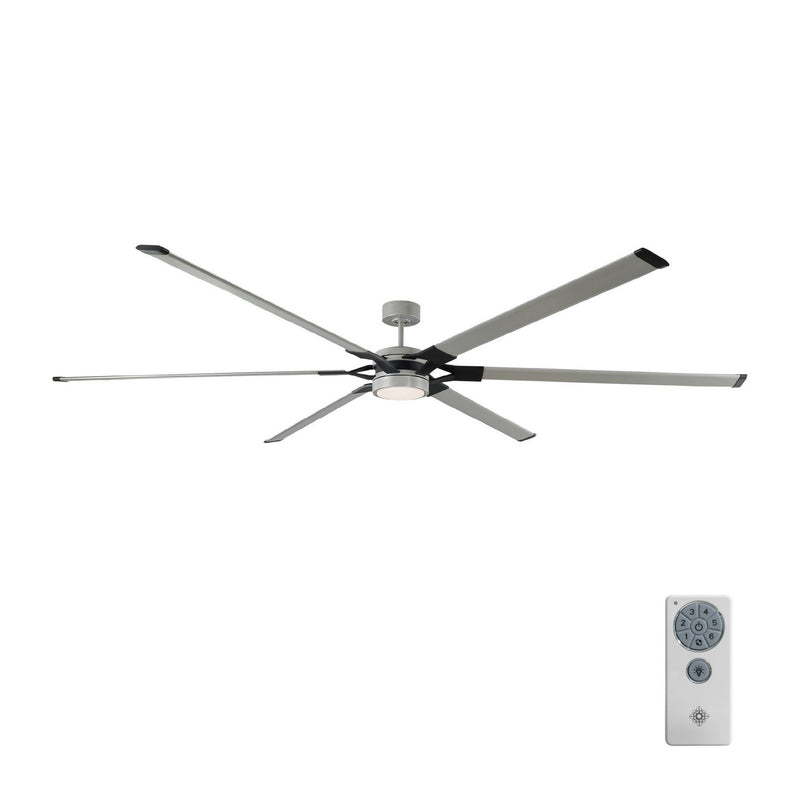 Visual Comfort Fan - 6LFR96PBSD - 96``Ceiling Fan - Loft 96 - Painted Brushed Steel