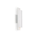 LED Wall Sconce<br /><span style="color:#4AB0CE;">Entrega: 4-10 dias en USA</span><br /><span style="color:#4AB0CE;font-size:60%;">PREGUNTE POR ENTREGA EN PANAMA</span><br />Collection: Dela<br />Finish: White/Silver