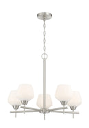 Minka-Lavery - 2175-84 - Five Light Chandelier - Camrin - Brushed Nickel