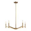 Visual Comfort Studio - 3124305-848 - Five Light Chandelier - Vector - Satin Brass