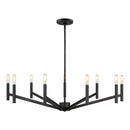 Nine Light Chandelier<br /><span style="color:#4AB0CE;">Entrega: 4-10 dias en USA</span><br /><span style="color:#4AB0CE;font-size:60%;">PREGUNTE POR ENTREGA EN PANAMA</span><br />Collection: Vector<br />Finish: Midnight Black