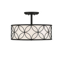 Four Light Semi-Flush Mount<br /><span style="color:#4AB0CE;">Entrega: 4-10 dias en USA</span><br /><span style="color:#4AB0CE;font-size:60%;">PREGUNTE POR ENTREGA EN PANAMA</span><br />Collection: Reid<br />Finish: Matte Black