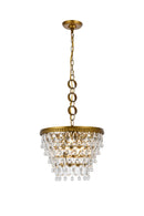Elegant Lighting - 1219D16BR/RC - Four Light Pendant - Nordic - Brass