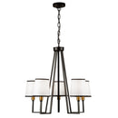 Five Light Chandelier<br /><span style="color:#4AB0CE;">Entrega: 4-10 dias en USA</span><br /><span style="color:#4AB0CE;font-size:60%;">PREGUNTE POR ENTREGA EN PANAMA</span><br />Collection: Coco<br />Finish: Gold, Black