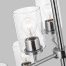 Nine Light Chandelier<br /><span style="color:#4AB0CE;">Entrega: 4-10 dias en USA</span><br /><span style="color:#4AB0CE;font-size:60%;">PREGUNTE POR ENTREGA EN PANAMA</span><br />Collection: Oslo<br />Finish: Brushed Nickel