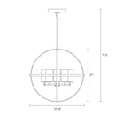 Five Light Chandelier<br /><span style="color:#4AB0CE;">Entrega: 4-10 dias en USA</span><br /><span style="color:#4AB0CE;font-size:60%;">PREGUNTE POR ENTREGA EN PANAMA</span><br />Collection: Alturas<br />Finish: Midnight Black