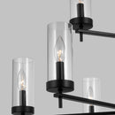 Nine Light Chandelier<br /><span style="color:#4AB0CE;">Entrega: 8-9 semanas en USA</span><br /><span style="color:#4AB0CE;font-size:60%;">PREGUNTE POR ENTREGA EN PANAMA</span><br />Collection: Zire<br />Finish: Midnight Black