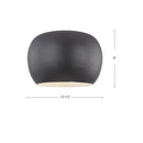 LED Flush Mount<br /><span style="color:#4AB0CE;">Entrega: 4-10 dias en USA</span><br /><span style="color:#4AB0CE;font-size:60%;">PREGUNTE POR ENTREGA EN PANAMA</span><br />Collection: Croft<br />Finish: Black/White