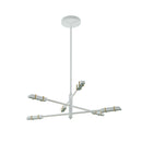 Kalco - 517971SBW - LED Chandelier - Concorde - Satin Brass and Matte White