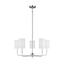 Five Light Chandelier<br /><span style="color:#4AB0CE;">Entrega: 4-10 dias en USA</span><br /><span style="color:#4AB0CE;font-size:60%;">PREGUNTE POR ENTREGA EN PANAMA</span><br />Collection: Foxdale<br />Finish: Brushed Nickel