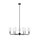Nine Light Chandelier<br /><span style="color:#4AB0CE;">Entrega: 4-10 dias en USA</span><br /><span style="color:#4AB0CE;font-size:60%;">PREGUNTE POR ENTREGA EN PANAMA</span><br />Collection: Foxdale<br />Finish: Midnight Black