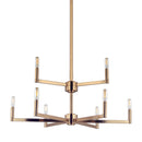 Visual Comfort Studio - 3164209-848 - Nine Light Chandelier - Fullton - Satin Brass