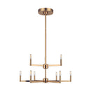 Nine Light Chandelier<br /><span style="color:#4AB0CE;">Entrega: 4-10 dias en USA</span><br /><span style="color:#4AB0CE;font-size:60%;">PREGUNTE POR ENTREGA EN PANAMA</span><br />Collection: Fullton<br />Finish: Satin Brass