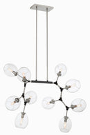 George Kovacs - P1360-619 - Ten Light Chandelier - Nexpo - Coal Black