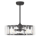LED Fan D'Lier<br /><span style="color:#4AB0CE;">Entrega: 4-10 dias en USA</span><br /><span style="color:#4AB0CE;font-size:60%;">PREGUNTE POR ENTREGA EN PANAMA</span><br />Collection: Genry<br />Finish: Matte Black