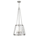 Four Light Pendant<br /><span style="color:#4AB0CE;">Entrega: 6-7 semanas en USA</span><br /><span style="color:#4AB0CE;font-size:60%;">PREGUNTE POR ENTREGA EN PANAMA</span><br />Collection: Crawford<br />Finish: Satin Nickel