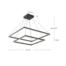 Kuzco Lighting - CH88232-BK - LED Chandelier - Piazza - Black