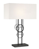 George Kovacs - P5136-066 - Two Light Table Lamp - Tempo - Sand Coal Black