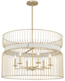 Six Light Pendant<br /><span style="color:#4AB0CE;">Entrega: 4-10 dias en USA</span><br /><span style="color:#4AB0CE;font-size:60%;">PREGUNTE POR ENTREGA EN PANAMA</span><br />Collection: Park Slope by Robin Baron<br />Finish: Nouveau Gold