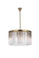 Elegant Lighting - 1208D26SG/RC - Eight Light Chandelier - Sydney - satin gold