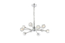 Elegant Lighting - 3509D29C - Ten Light Pendant - Graham - Chrome