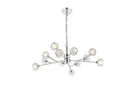 Elegant Lighting - 3509D35C - 12 Light Pendant - Graham - Chrome
