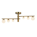 LED Semi-Flush Mount<br /><span style="color:#4AB0CE;">Entrega: 4-10 dias en USA</span><br /><span style="color:#4AB0CE;font-size:60%;">PREGUNTE POR ENTREGA EN PANAMA</span><br />Collection: Cypress<br />Finish: Brushed Gold/Opal Glass