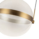 LED Pendant<br /><span style="color:#4AB0CE;">Entrega: 4-10 dias en USA</span><br /><span style="color:#4AB0CE;font-size:60%;">PREGUNTE POR ENTREGA EN PANAMA</span><br />Collection: Pisces<br />Finish: Brushed Gold/Light Guide