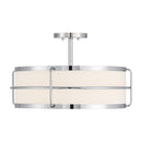 Four Light Semi-Flush Mount<br /><span style="color:#4AB0CE;">Entrega: 4-10 dias en USA</span><br /><span style="color:#4AB0CE;font-size:60%;">PREGUNTE POR ENTREGA EN PANAMA</span><br />Collection: Chauncey<br />Finish: Chrome