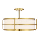 Four Light Semi-Flush Mount<br /><span style="color:#4AB0CE;">Entrega: 2-3 semanas en USA</span><br /><span style="color:#4AB0CE;font-size:60%;">PREGUNTE POR ENTREGA EN PANAMA</span><br />Collection: Chauncey<br />Finish: Warm Brass