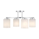 Four Light Semi-Flush Mount<br /><span style="color:#4AB0CE;">Entrega: 4-10 dias en USA</span><br /><span style="color:#4AB0CE;font-size:60%;">PREGUNTE POR ENTREGA EN PANAMA</span><br />Collection: Herron<br />Finish: Chrome