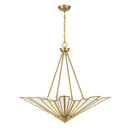 Four Light Pendant<br /><span style="color:#4AB0CE;">Entrega: 4-10 dias en USA</span><br /><span style="color:#4AB0CE;font-size:60%;">PREGUNTE POR ENTREGA EN PANAMA</span><br />Collection: Rivage<br />Finish: Warm Brass