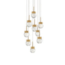 Modern Forms - PD-82009R-AB - LED Pendant - Double Bubble - Aged Brass
