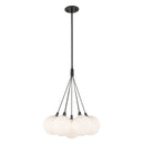 LED Chandelier<br /><span style="color:#4AB0CE;">Entrega: 4-10 dias en USA</span><br /><span style="color:#4AB0CE;font-size:60%;">PREGUNTE POR ENTREGA EN PANAMA</span><br />Collection: Bolla<br />Finish: Black/Opal Glass