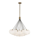 LED Chandelier<br /><span style="color:#4AB0CE;">Entrega: 4-10 dias en USA</span><br /><span style="color:#4AB0CE;font-size:60%;">PREGUNTE POR ENTREGA EN PANAMA</span><br />Collection: Bolla<br />Finish: Brushed Gold/Opal Glass