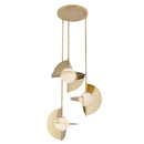 LED Chandelier<br /><span style="color:#4AB0CE;">Entrega: 4-10 dias en USA</span><br /><span style="color:#4AB0CE;font-size:60%;">PREGUNTE POR ENTREGA EN PANAMA</span><br />Collection: Scorpio<br />Finish: Metallic Brass/Opal Glass