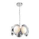 LED Chandelier<br /><span style="color:#4AB0CE;">Entrega: 4-10 dias en USA</span><br /><span style="color:#4AB0CE;font-size:60%;">PREGUNTE POR ENTREGA EN PANAMA</span><br />Collection: Cleo<br />Finish: Chrome/Opal Glass
