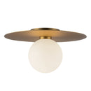 LED Flush Mount<br /><span style="color:#4AB0CE;">Entrega: 4-10 dias en USA</span><br /><span style="color:#4AB0CE;font-size:60%;">PREGUNTE POR ENTREGA EN PANAMA</span><br />Collection: Elixir<br />Finish: Brushed Gold