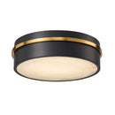 LED Flush Mount<br /><span style="color:#4AB0CE;">Entrega: 4-10 dias en USA</span><br /><span style="color:#4AB0CE;font-size:60%;">PREGUNTE POR ENTREGA EN PANAMA</span><br />Collection: Dax<br />Finish: Black, Brass