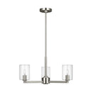Visual Comfort Studio - 3164203C-962 - Three Light Chandelier - Fullton - Brushed Nickel