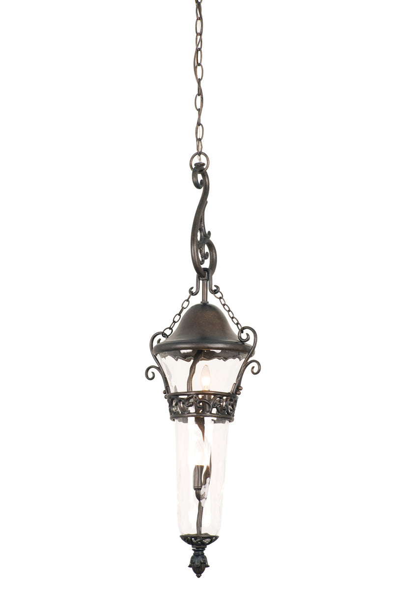 Kalco - 9417BB - Two Light Outdoor Hanging Lantern - Anastasia - Burnished Bronze