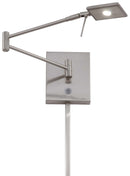 George Kovacs - P4328-084 - LED Swing Arm Wall Lamp - George's Reading Room - Brushed Nickel
