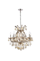 Elegant Lighting - 2800D26GT-GT/RC - Nine Light Chandelier - Maria Theresa - Golden Teak