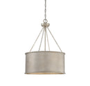 Four Light Pendant<br /><span style="color:#4AB0CE;">Entrega: 4-10 dias en USA</span><br /><span style="color:#4AB0CE;font-size:60%;">PREGUNTE POR ENTREGA EN PANAMA</span><br />Collection: Rochester<br />Finish: Silver Patina