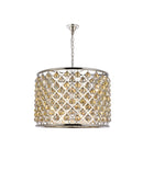 Elegant Lighting - 1206D27PN-GT/RC - Eight Light Chandelier - Madison - Polished Nickel