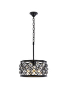Elegant Lighting - 1214D16MB-SS/RC - Four Light Pendant - Madison - Matte Black