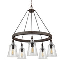 Five Light Chandelier<br /><span style="color:#4AB0CE;">Entrega: 4-10 dias en USA</span><br /><span style="color:#4AB0CE;font-size:60%;">PREGUNTE POR ENTREGA EN PANAMA</span><br />Collection: Loras<br />Finish: Dark Weathered Iron