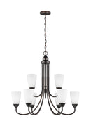 Nine Light Chandelier<br /><span style="color:#4AB0CE;">Entrega: 4-10 dias en USA</span><br /><span style="color:#4AB0CE;font-size:60%;">PREGUNTE POR ENTREGA EN PANAMA</span><br />Collection: Seville<br />Finish: Bronze