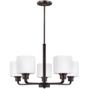 Five Light Chandelier<br /><span style="color:#4AB0CE;">Entrega: 4-10 dias en USA</span><br /><span style="color:#4AB0CE;font-size:60%;">PREGUNTE POR ENTREGA EN PANAMA</span><br />Collection: Canfield<br />Finish: Bronze